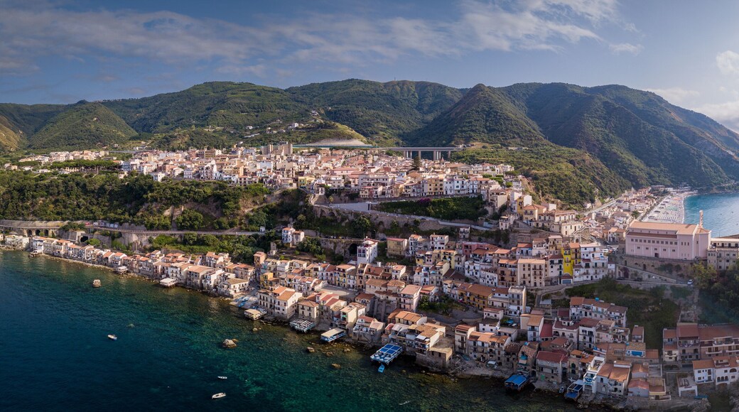 Aerial View of Scilla, Reggio Calabria, Calabria, Italy