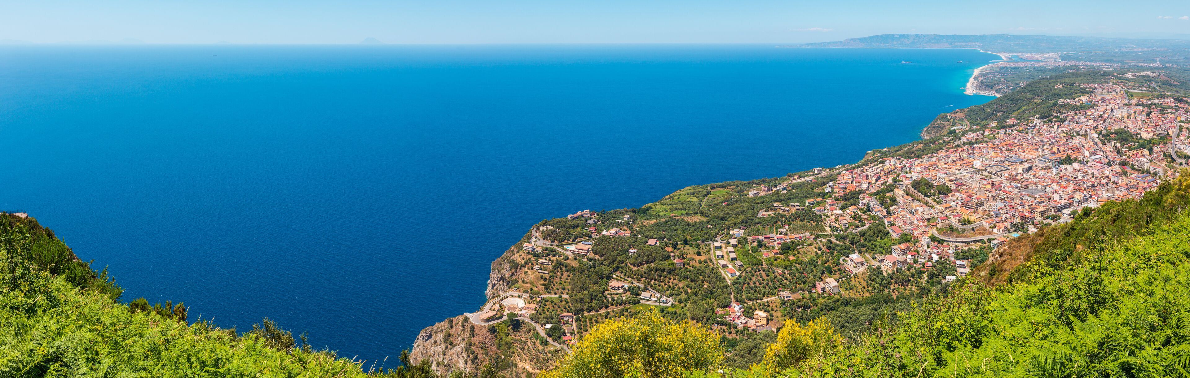 Sea coast view from Saint Elia mount top