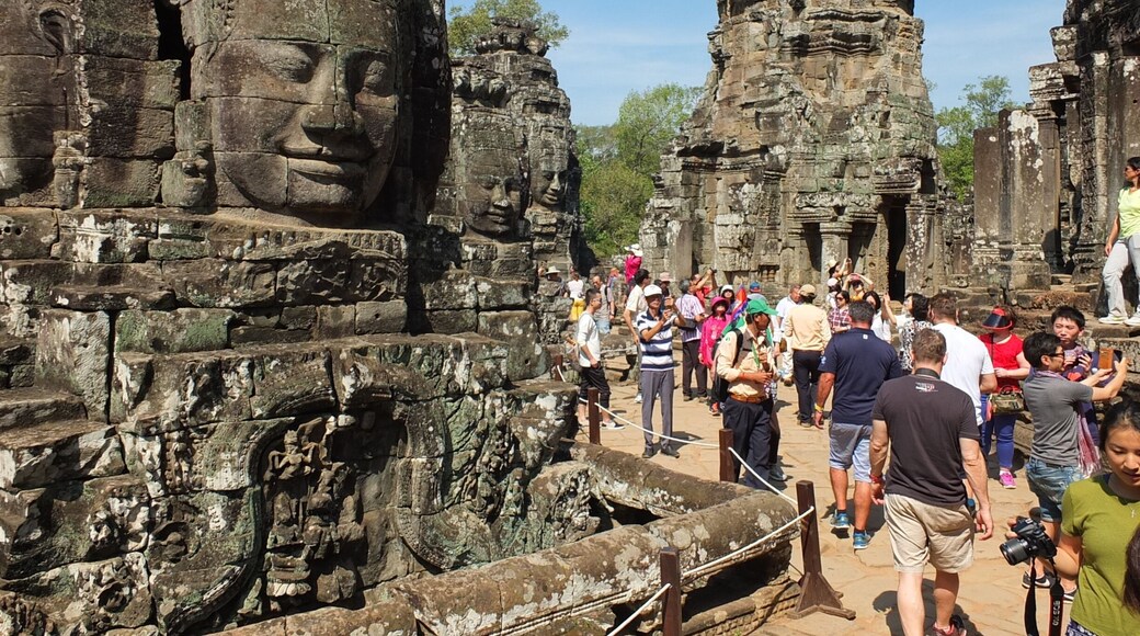 The view of 3 faces at Bayon