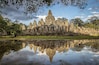 Wandering around the outside of Bayon temple after some rain I saw this pool of water creating a perfect reflection of the temple. #ancient #architecture #history