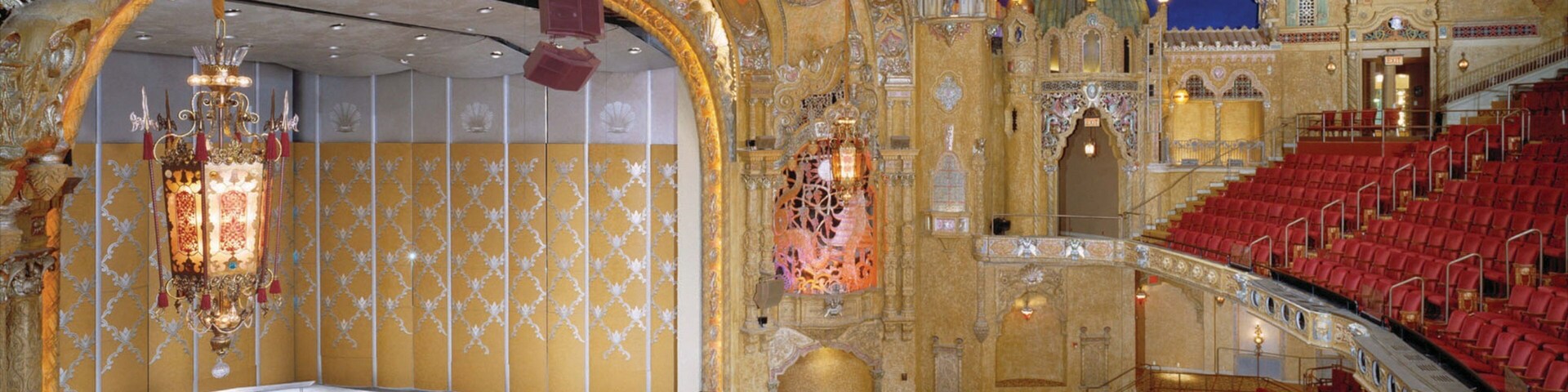 Rockford que inclui cenas de teatro, vistas internas e elementos de patrimônio