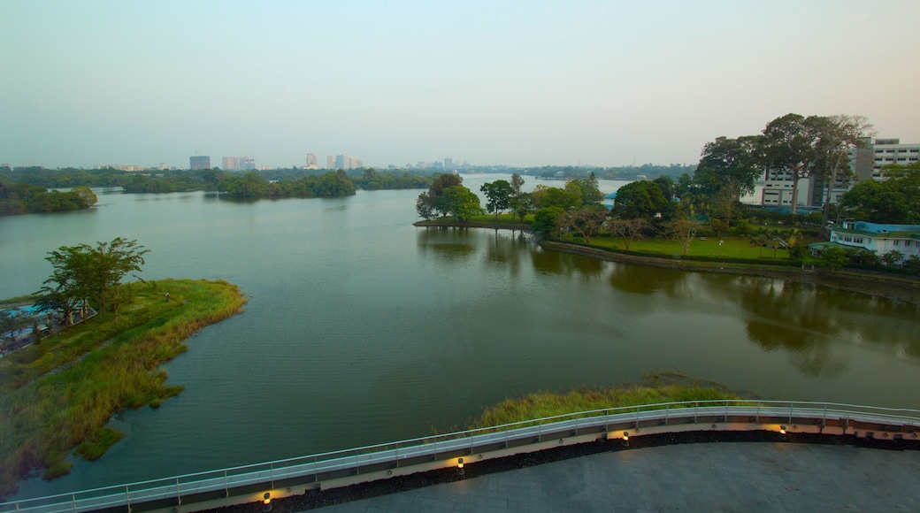 inya lake view at Yangon in myanmar