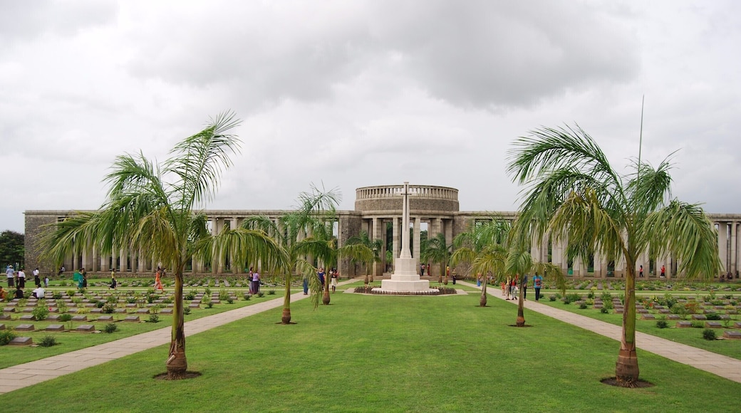 This place is known by locals as the war cemetery or the Allied cemetery. It is an incredibly well maintained cemetery honoring the soldiers who lost their lives in WWI and WWII. We were overwhelmed by the number of graves and the 27,000 other soldiers who were honored but unable to be buried. If you are in Yangon you should definitely make the trip to the cemetery.
To get here we took the circle train out of Yangon Central Railway station to the stop Kyaikkale (one after the Golf Course stop). From that station we walked to the road and hailed a taxi. It took 4 or 5 to find someone who could speak enough English to take us there. We paid 8000 Kyat (appr. 8 USD) for the ride there, for him to wait, and for the ride back to the station. It takes about 15-20 minutes in the taxi to get there. The locals use the cemetery more like a park and were more interested in us than anything else. This was irritating but as tourism is so little still it is understandable. Entrance is free.