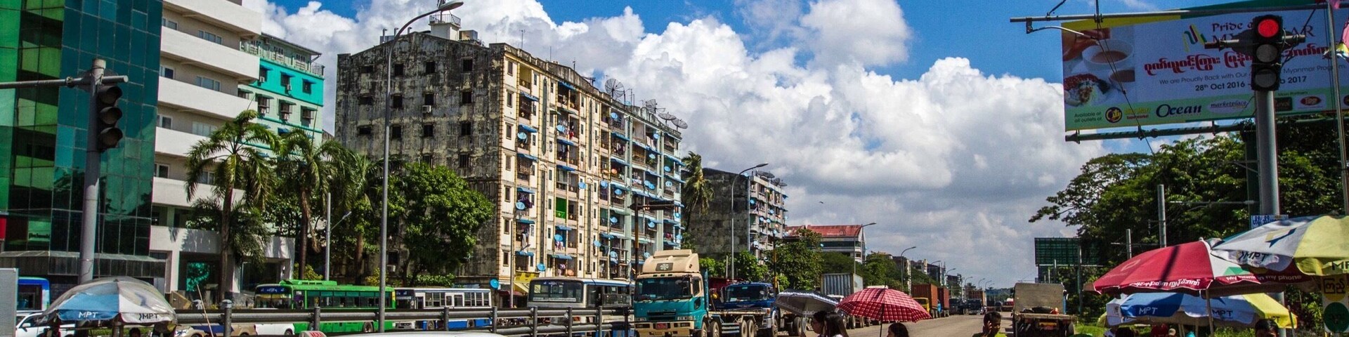 The streets of Yangon, particularly near Botataung Pagoda, show a fascinating collision of local traditions, colonial history and modern advancement