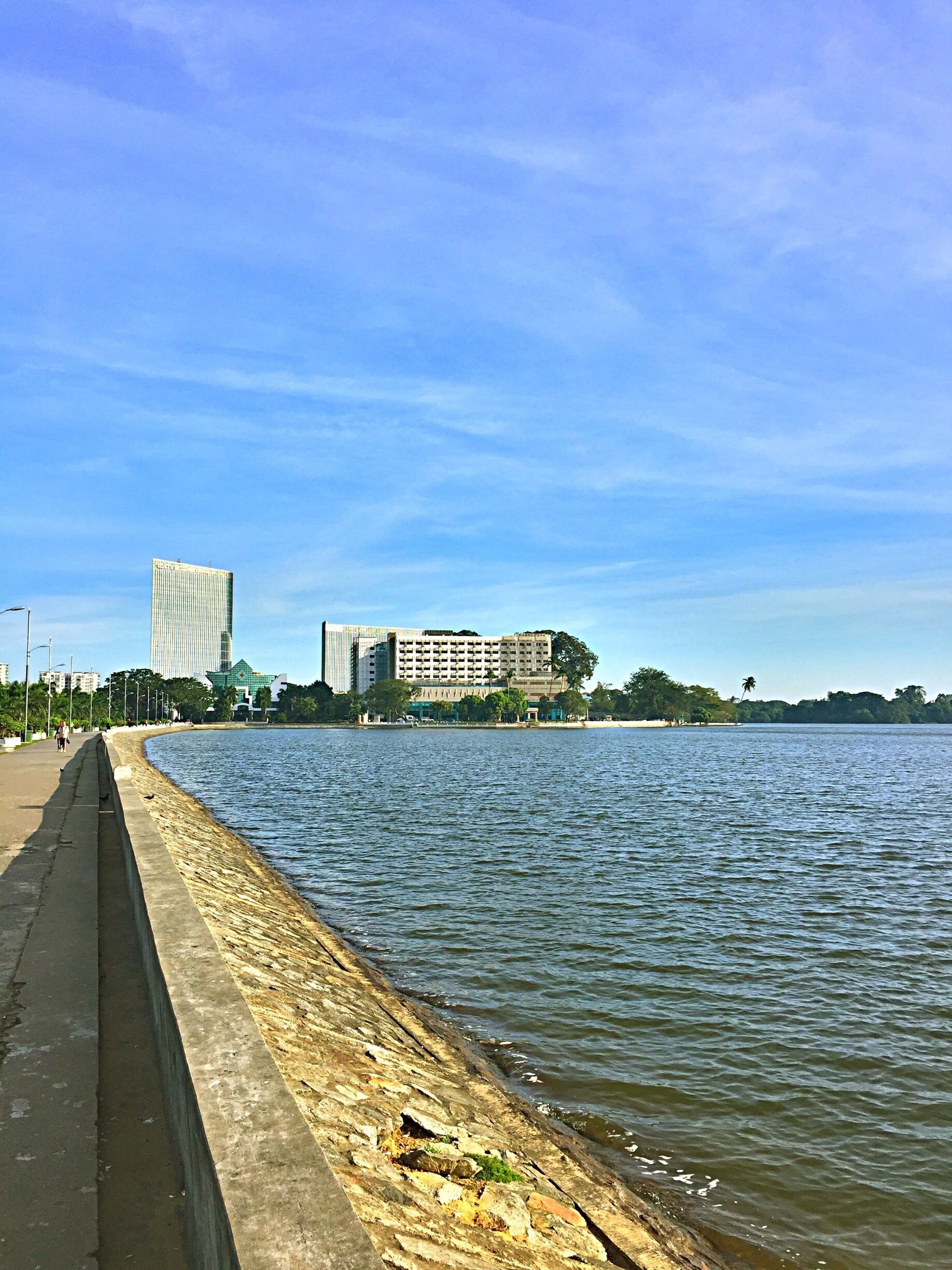 Views from the road of lake , so the views as the Beautiful Landscape With morning . 
