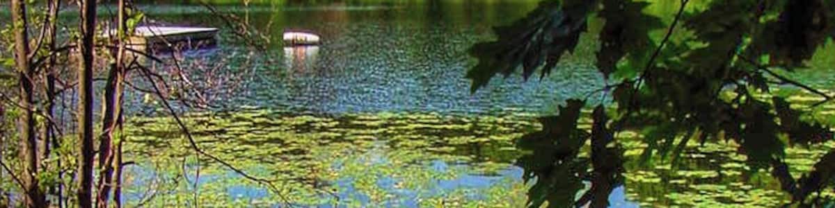 Northern Wisconsin is full of small lakes perfect for canoes and kayaks. This is a photo at a summer camp that I attended as a day camper when I was a kid.