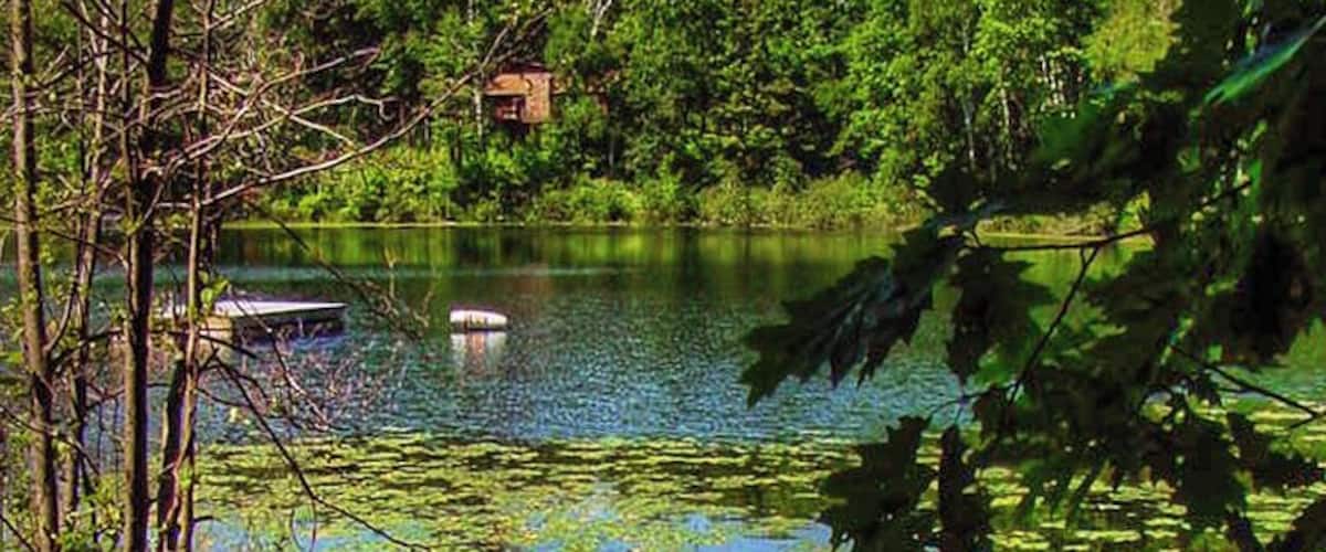 Northern Wisconsin is full of small lakes perfect for canoes and kayaks. This is a photo at a summer camp that I attended as a day camper when I was a kid.