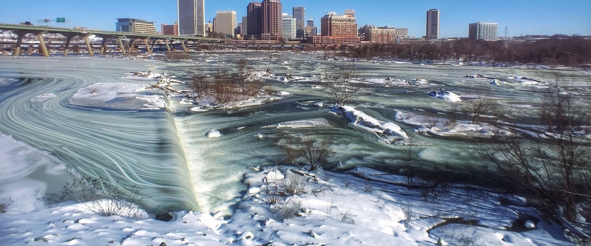 Richmond can be a #winterwonder when the James River gets icy!
#winterwonders