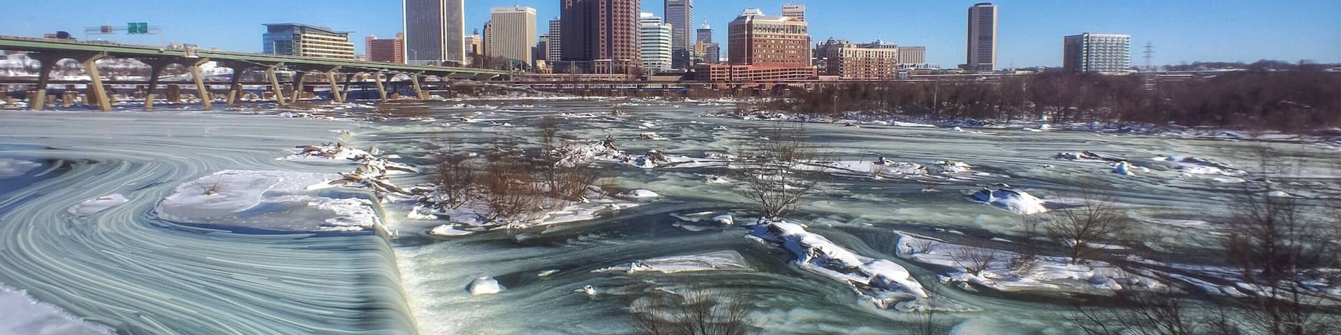 Richmond can be a #winterwonder when the James River gets icy!
#winterwonders