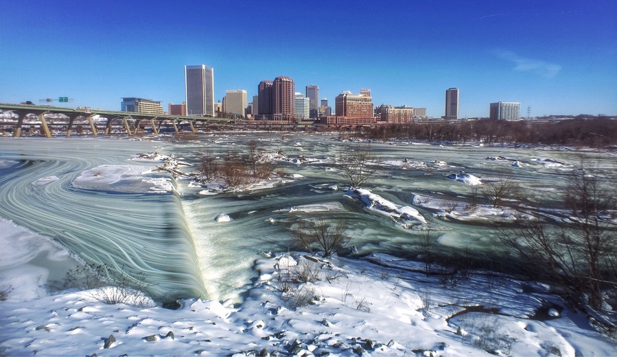 Richmond can be a #winterwonder when the James River gets icy!
#winterwonders