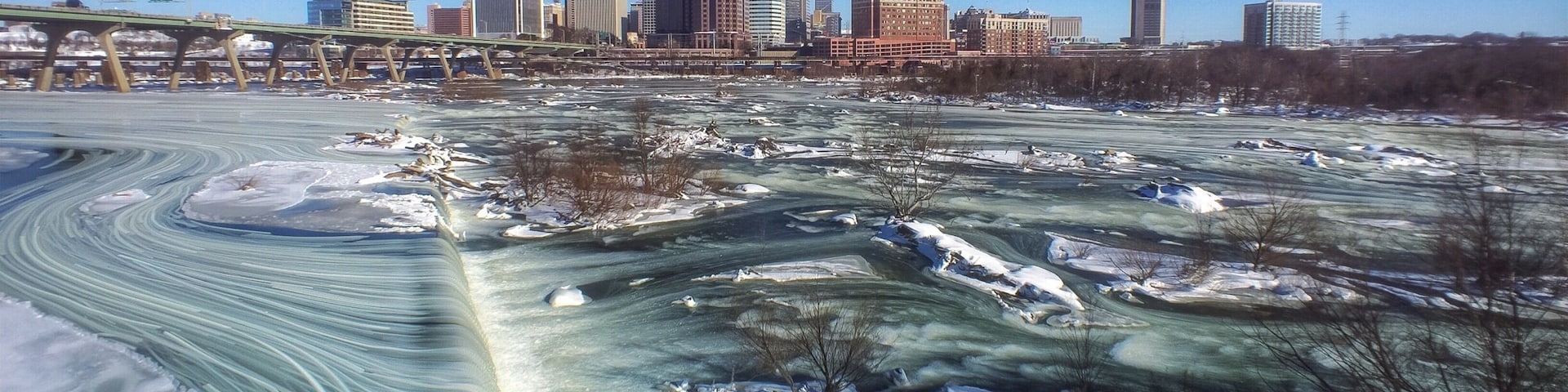 Richmond can be a #winterwonder when the James River gets icy!
#winterwonders