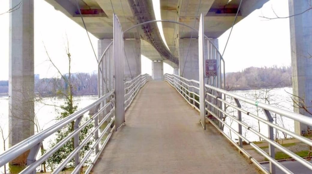 Super fun! A foot bridge takes you to an island full of history. Full of runners, cyclists, families and pet owners. Great way to waste some time before the brewery is open :-)