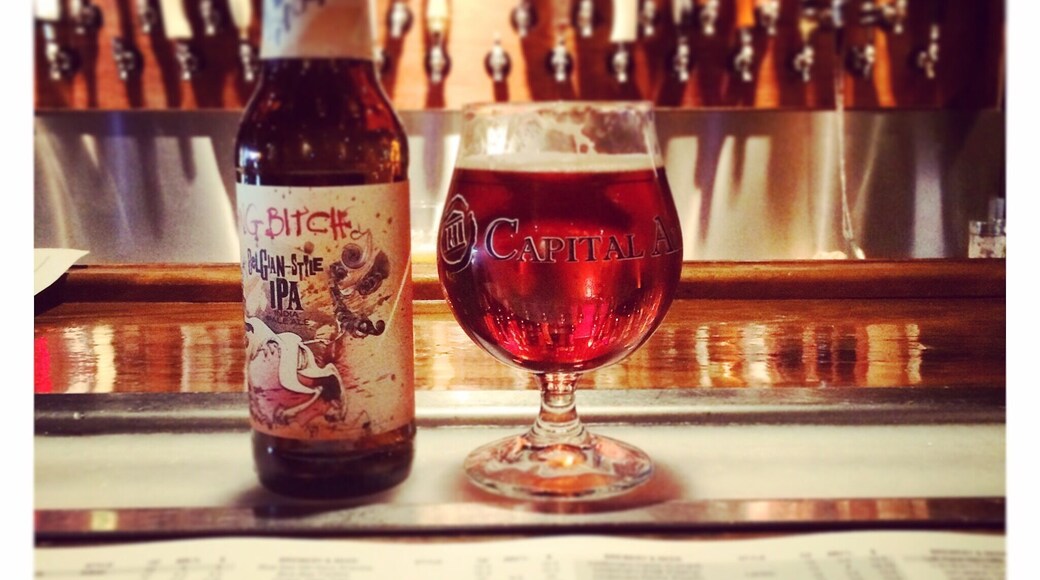 Capital Ale House, the beer is sitting on an ice trough. Awesome!