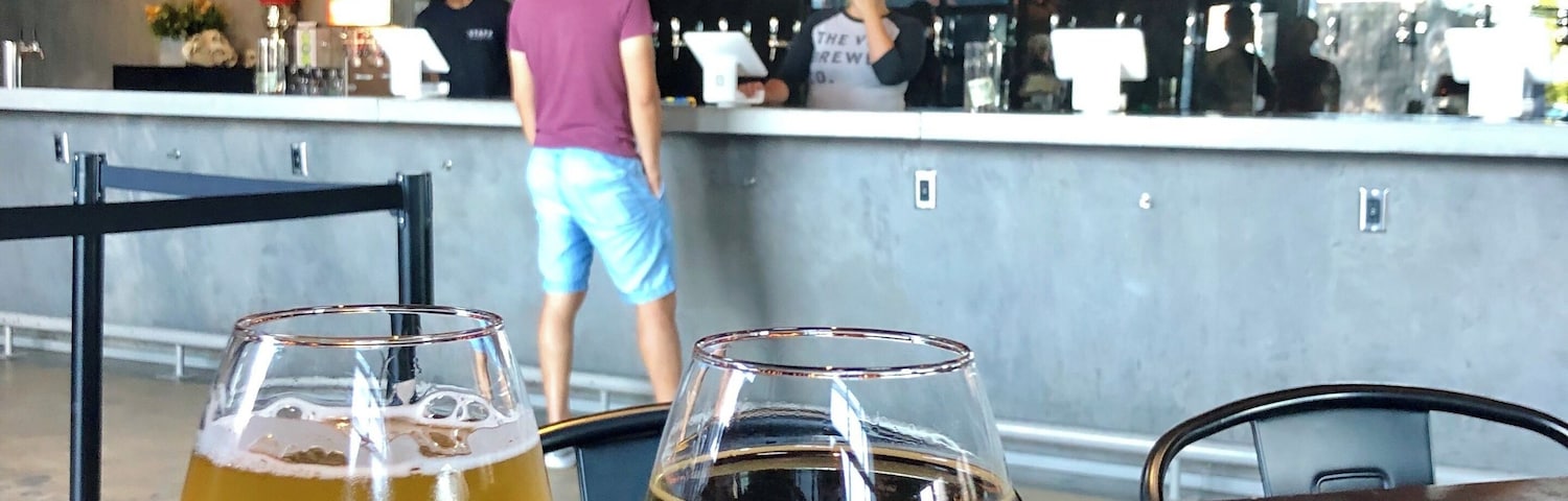 Trying out one of the local breweries. Richmond has more craft breweries per capita than any other city.