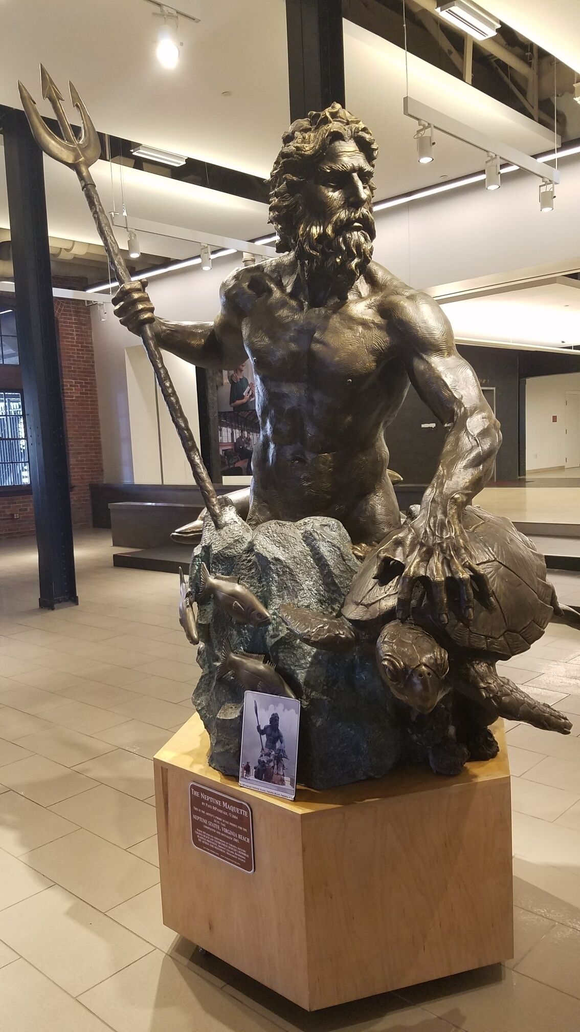 Proof scale model of The Neptune Maquette. 