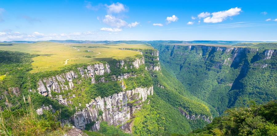 Beautiful landscape of Canyon Fortaleza - Cambara do Sul- Rio Grande do Sul - Brazil