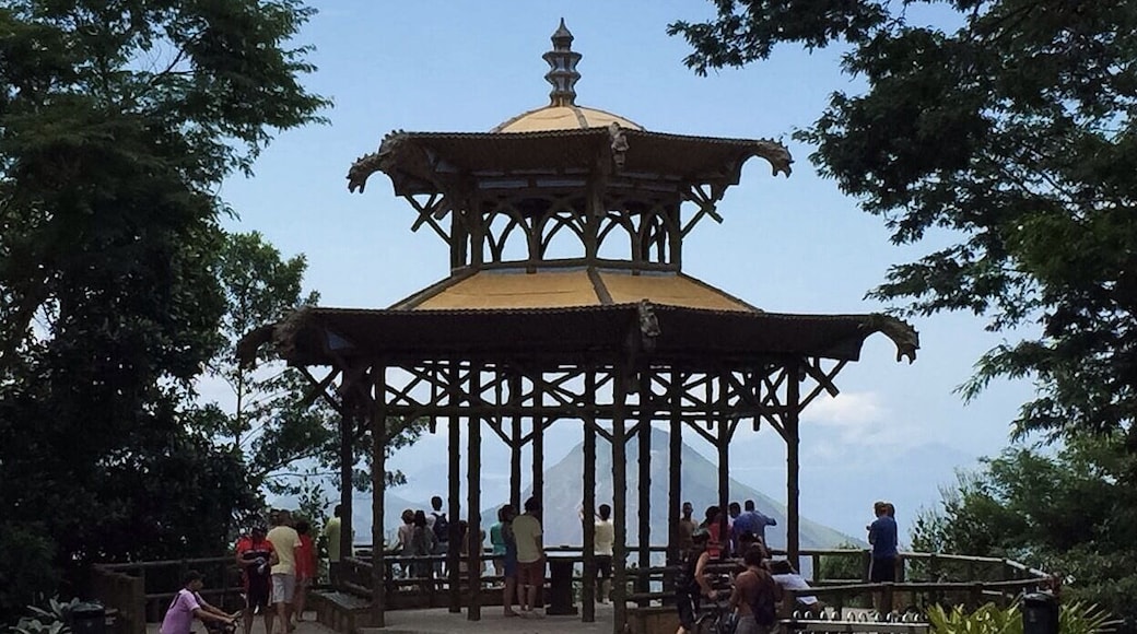 The Chinese Pavilion is a Chinese-style gazebo located in the Alto da Boa Vista district, in the city of Rio de Janeiro, Brazil. It is an important tourist attraction. The monument is located in the Tijuca Forest.