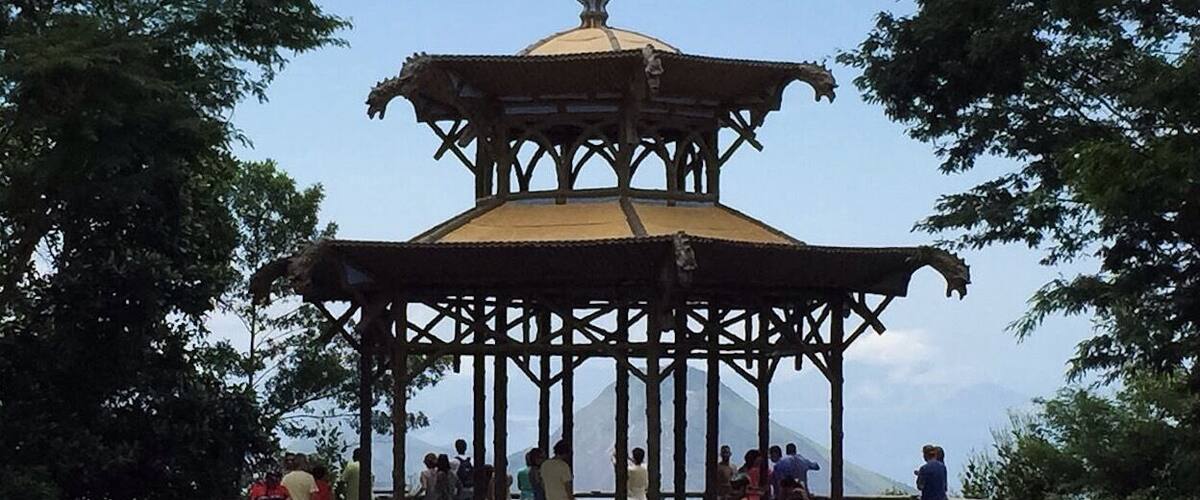 The Chinese Pavilion is a Chinese-style gazebo located in the Alto da Boa Vista district, in the city of Rio de Janeiro, Brazil. It is an important tourist attraction. The monument is located in the Tijuca Forest.