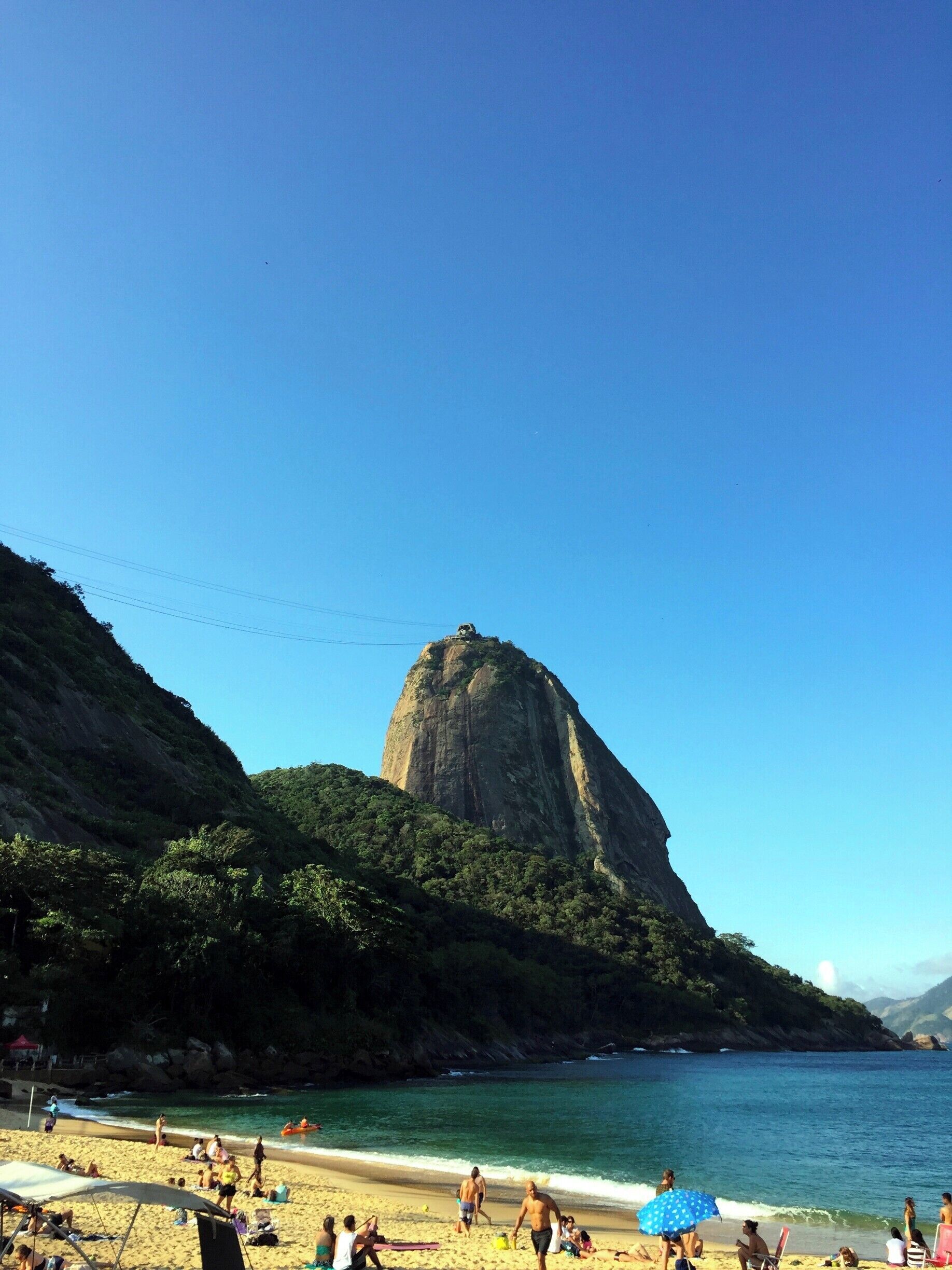 View from Praia Vermelha in Rio de Janeiro before hiking Morro da Urca. #waterlust