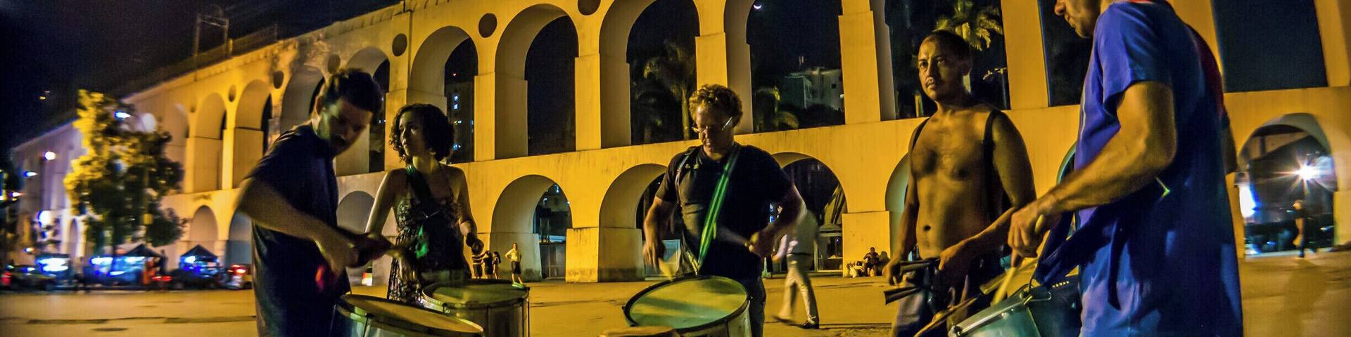 These guys were just practicing on a weeknight....apparently a bunch of samba musicians (and crowds) come on weekend nights