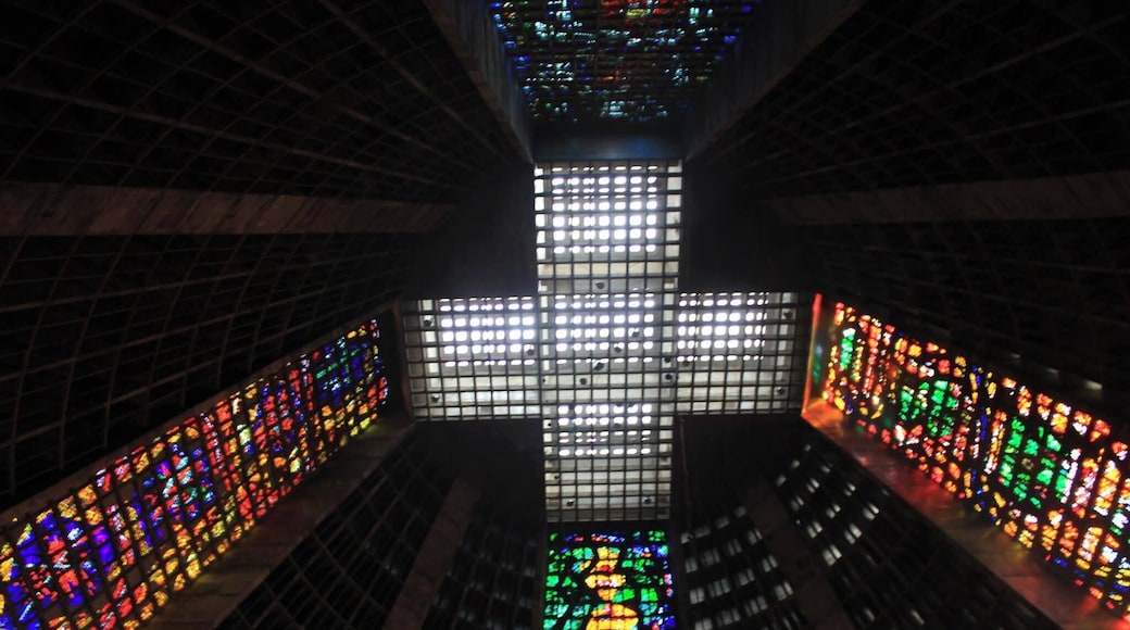 The Rio Cathedral is probably one of the most interesting churches I've ever been to. From the outside it looks like a spaceship. This is the inside, with a very, very tall ceiling that forms a cross out of light.
#Merch #Rio #lifeatexpedia