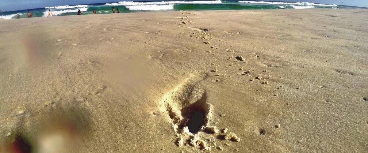 Praia da Barra da Tijuca, localizada no RJ.