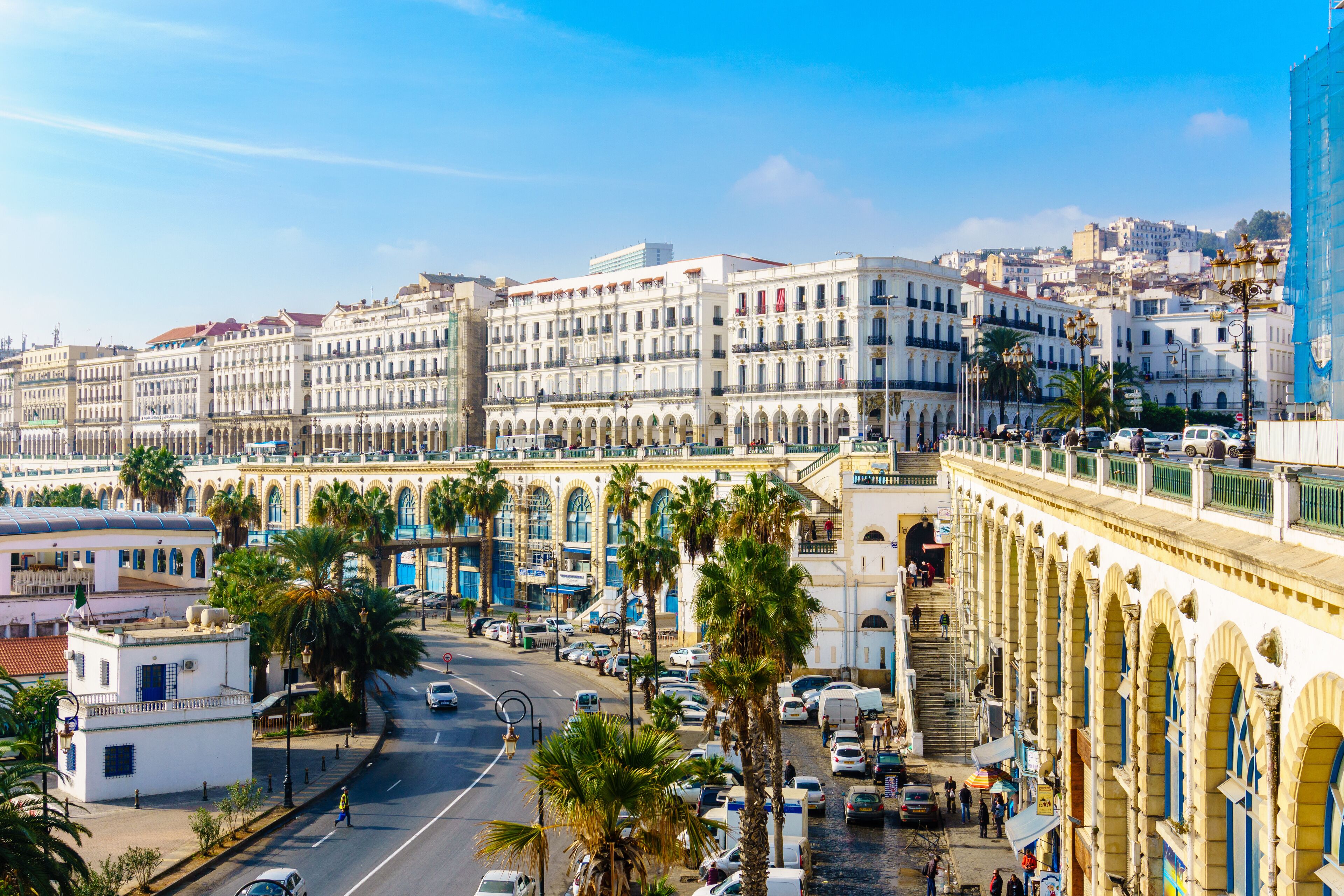 Algeria view of the waterfront from the Admiralty, Algiers