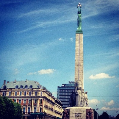 Cool monument & park as a memorial for Latvia's newly regained freedom!