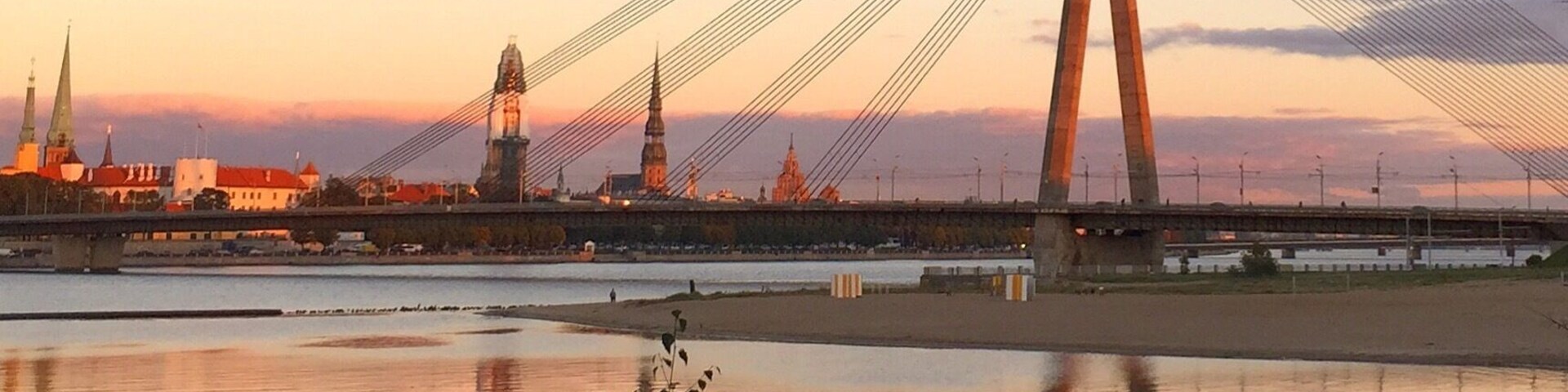 On of my favorite views in the world, the Vanšu Bridge over the Daugava river in #Riga, #Latvia. #Baltic