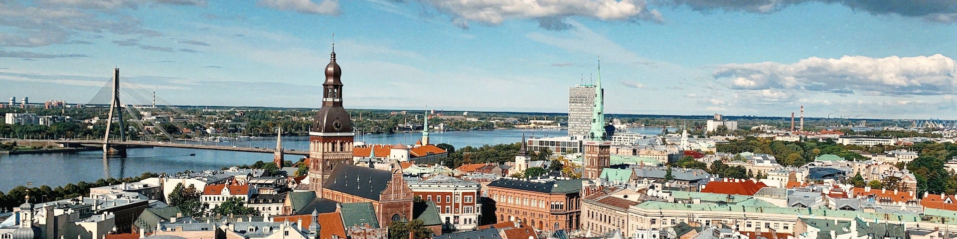 View from the dome of St. Peter’s Church in Riga, Latvia