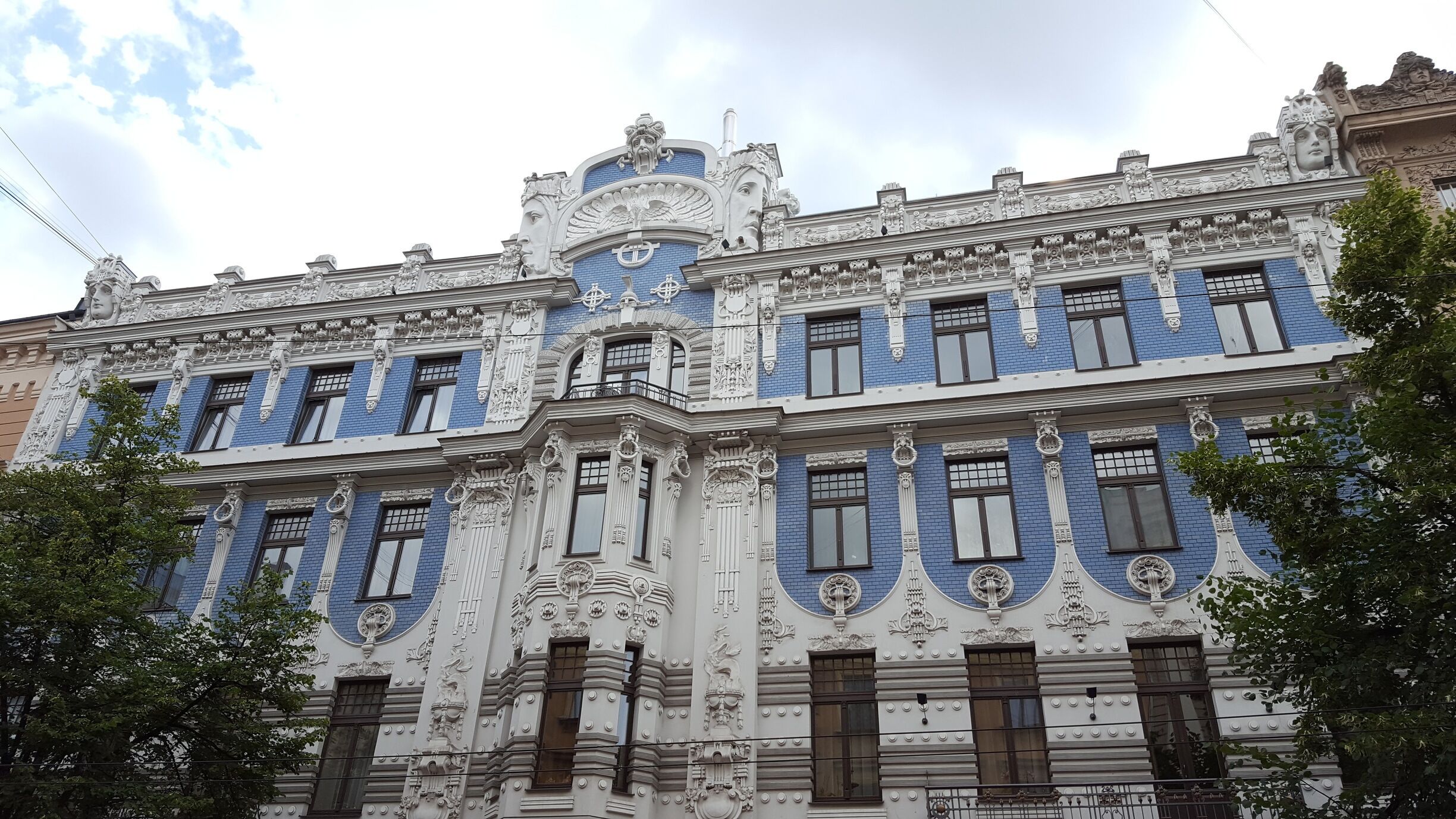 Riga has 750 Art Noveau buildings - this one, on Elizabets street is probably the finest. 