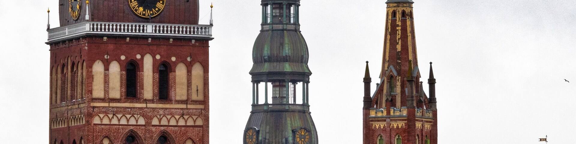 🏙️Riga Skyline - Riga - Latvia🇱🇻
📷Nikon D750 - ISO 250 - 24-120mm lens f4G ED VR - 78mm - f/5,6 1/80 sec
From left to right:
⛪Riga Cathedral (Latvian: Rīgas Doms). In 1211 the Livonian Bishop Albert of Riga ordered to build this cathedral near the River Daugava. It is considered the largest medieval🛡️ church⛪ in the Baltic States. It is commonly called the Dome Cathedral, a tautology as the word “Dome” comes from the German “Dom” meaning “cathedral”. It is known for its Rooster🐓 or weathercock.
⛪St. Peter’s Church (Latvian: Svētā Pētera Evaņģēliski luteriskā baznīca). The first mention of this church dates from 1209, it was built of masonry🧱 construction🏗️ and therefore undamaged by a city fire🔥 in Riga that year. The construction and the history of the church can be divided into 3️⃣ distinct building styles. Two of them associated with Gothic and Romanesque styles and the third with the early Baroque style. It is also known for its Rooster🐓 or weathercock.
⛪Spire of St. Saviour's Anglican Church (Latvian:Anglikāņu Sv. Pestītāja baznīca). It is Anglican church⛪, located in the north of the old town centre. The foundation stone was laid in 1857 and the church⛪ was dedicated on 26 July 1859. During the Soviet occupation the church had not use, and in 1973 it became the home of Riga Polytechnic Institute student club👨👨👧👧. In 1991, after latvian independence, and English-speaking congregation🛐 was again formed.
🏛️Riga City Council Tower (Latvian: Rīgas Dome). The original building was destroyed💥 during the Second World War⚔️, the current building is a true copy of the original built in 17th century neo-classical style.
❓Did you know born that that the modern denim jean that is worn by people all over the world was first invented by a Latvian-Jewish tailor and American immigrant – Jacob. W. Davis (born Jacob Youphes)?