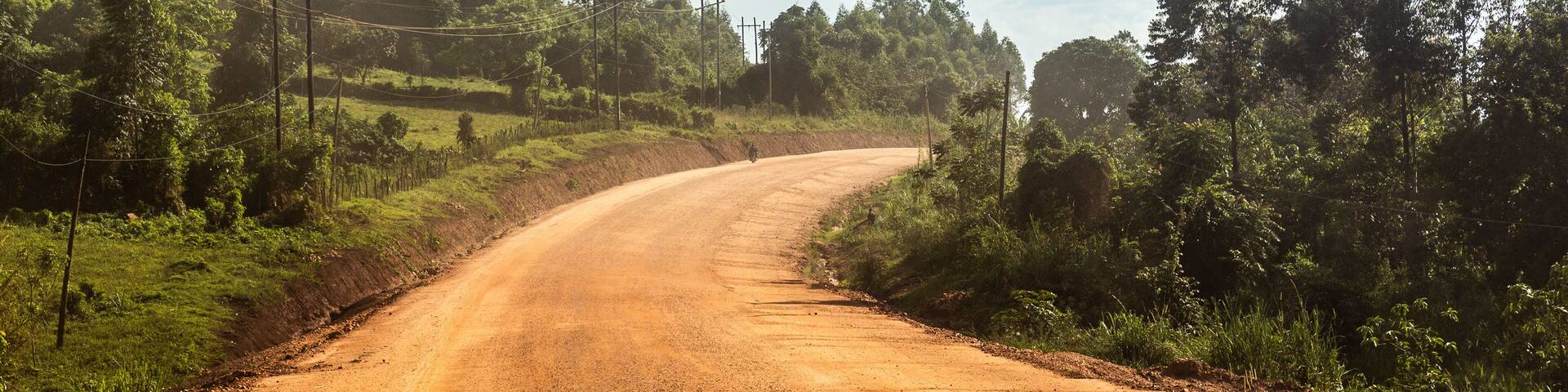 Unpaved Kyenjojo - Hoima road, Uganda