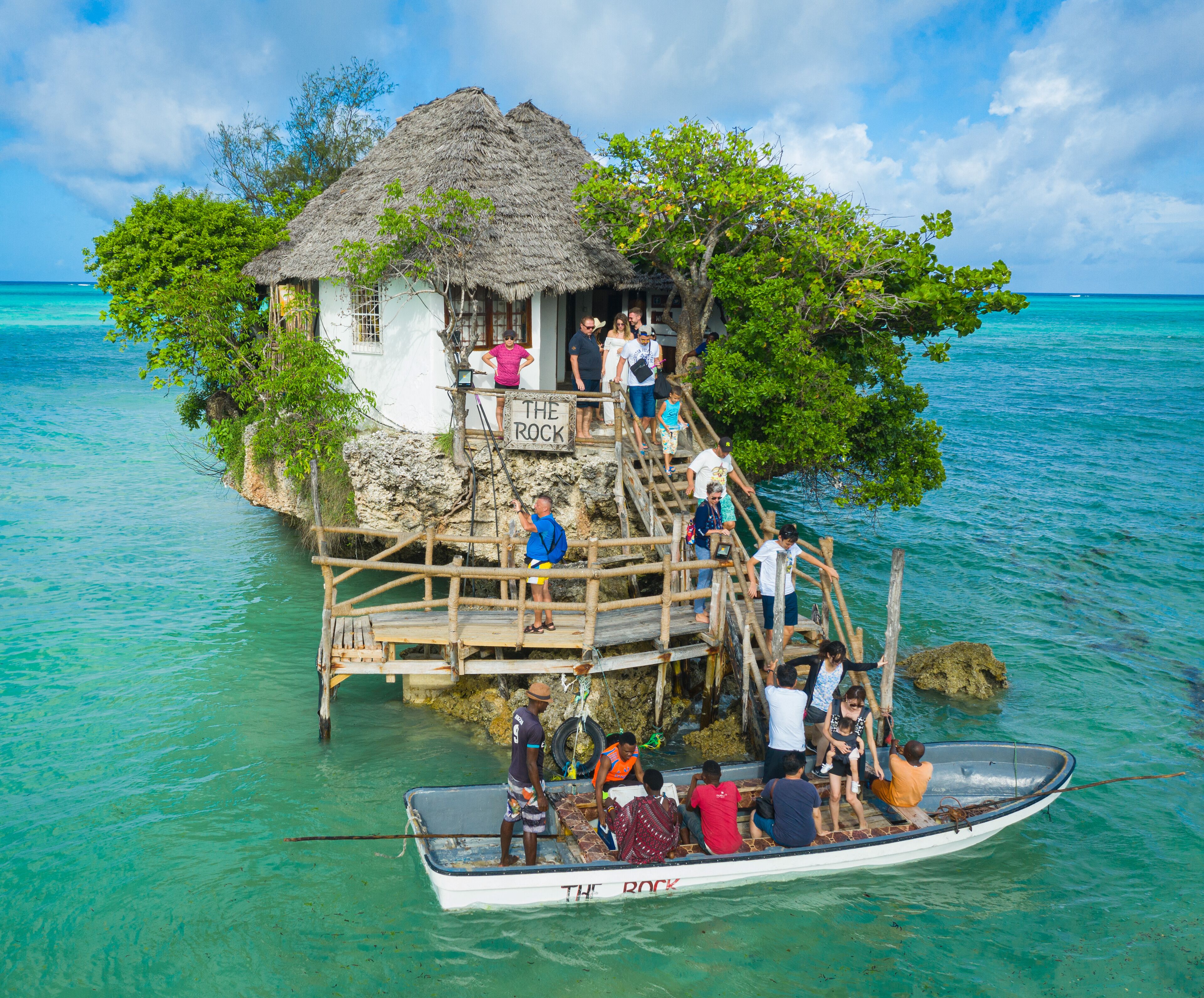 No trip to Zanzibar is complete without a visit to "the rock" . Only accessible by boat during high tide.

#TheRock #therockrestaurant #zanzibar