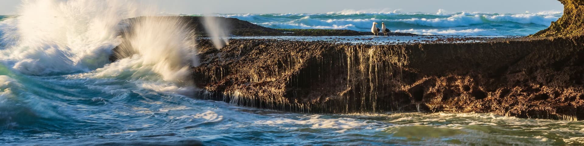 Image Number A1RT48099. An eerie view taken from the back of Waenhuiskrans sea-cave towards the mouth of the cave and the sea. Arniston. Overberg. Western Cape. South Africa