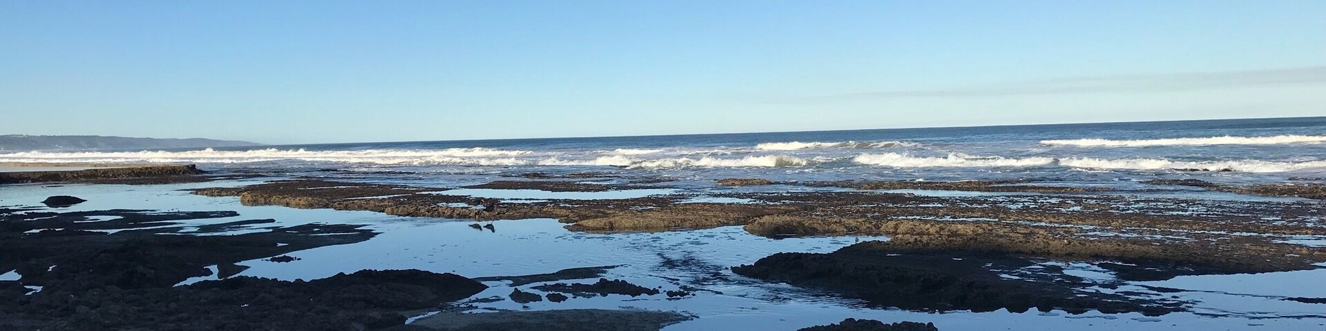 Rock pools at Reebok beach. #BVSBlue #LifeatExpedia