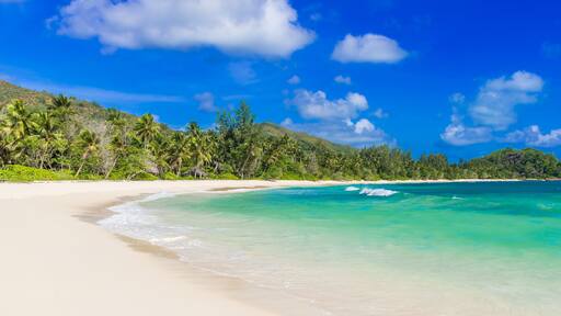 Anse Kerlan - Tropical beach in Seychelles, Praslin