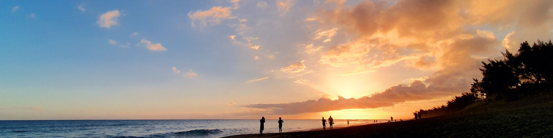 Sunset over the beach - Reunion Island