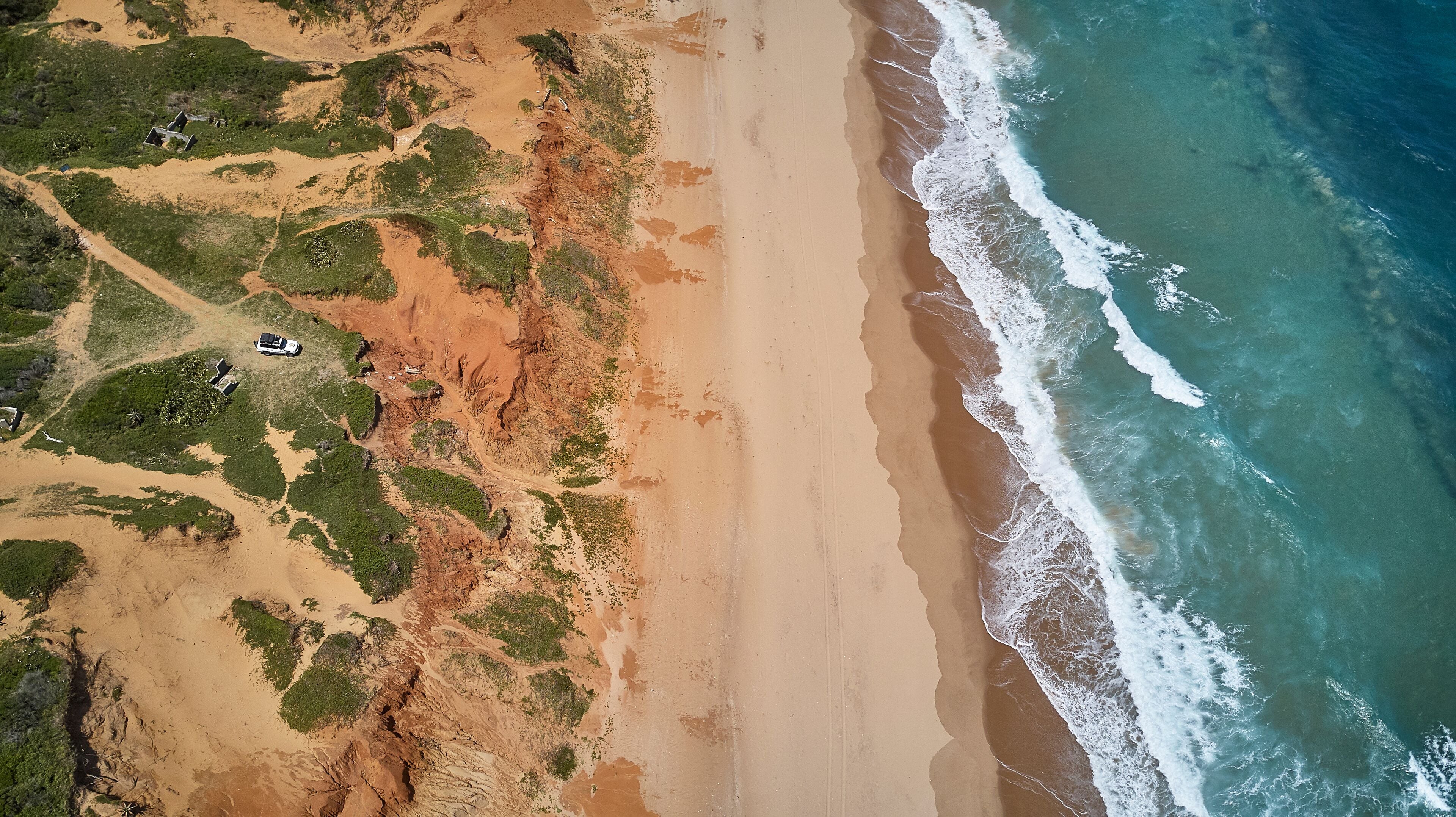 Dunes in front of the Indic Ocean, Xai-Xai, Mozambique