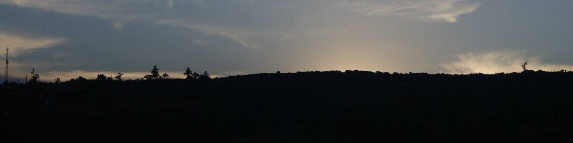 Sunset, another day gone. Get sizzling roast goat meat in one of the joints in the market place at this hour.