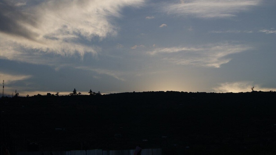 Sunset, another day gone. Get sizzling roast goat meat in one of the joints in the market place at this hour.