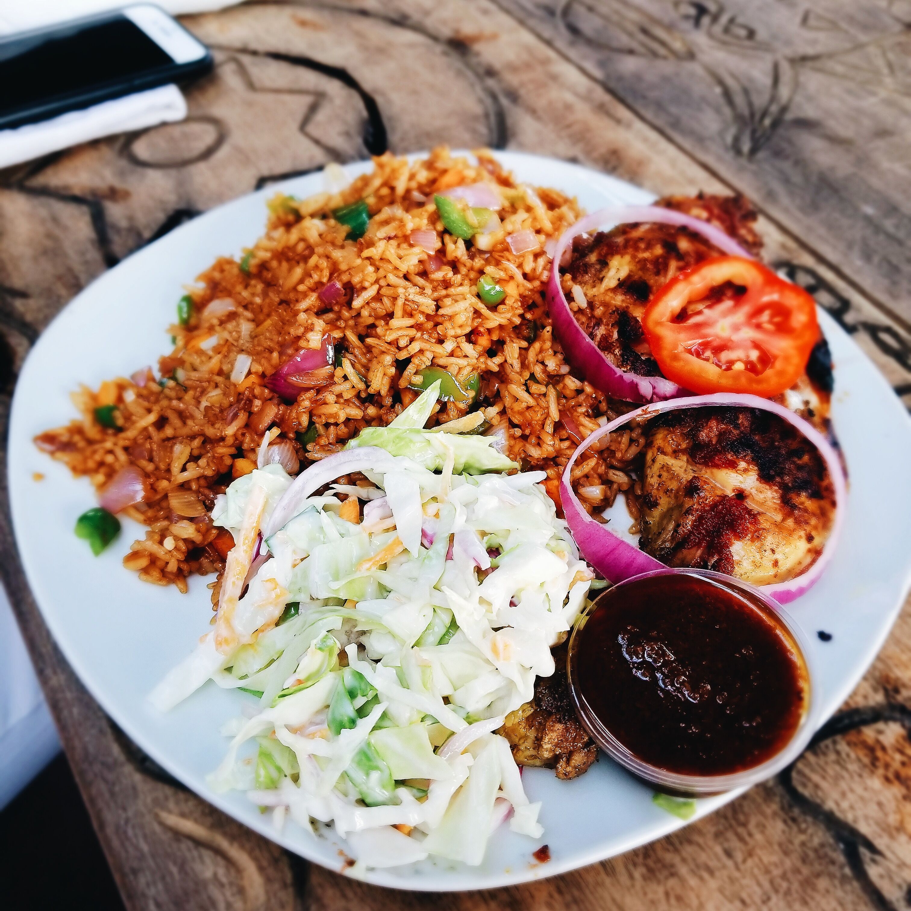 Eating out is not huge in Ghanaian #culture. But when i do go out, i stick to my favorite West African jollof restaurants! Yum!!❤❤🤗🤗