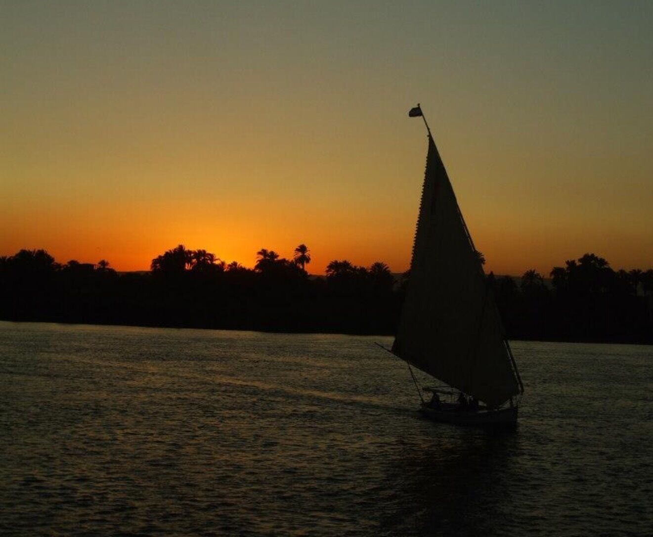 Sunset felucca.