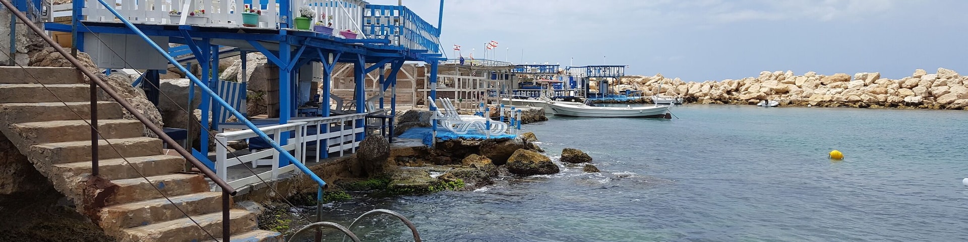 This small village is found on the north of Lebanon. There are a few restaurants here and you can have a dip in the sea for free. It looks like it was cut out of a Greek village, they even a Greek flag on the shore.