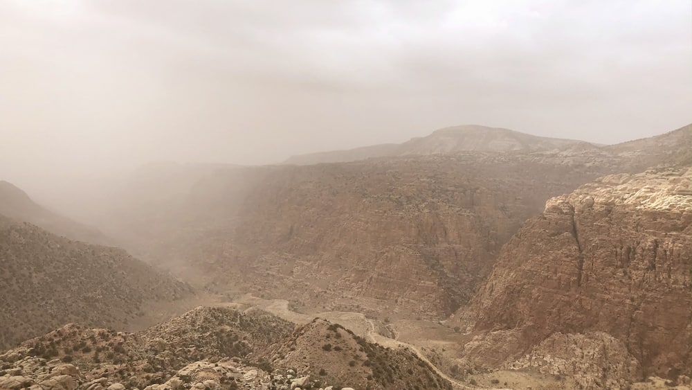 It began to get cloudy and rainy during the last leg of our trip. We stopped by this magical place while heading towards Airport. A Bedouin at Wadi Rum told us that clouds and rain is a sign that Winter is here and they eagerly wait for the much needed rains in Jordan.
