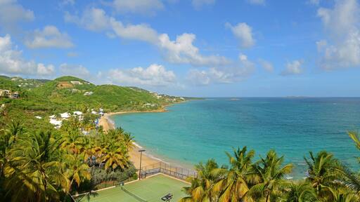 Morningstar Bay panorama on Saint Thomas Island, US Virgin Islands, USA.