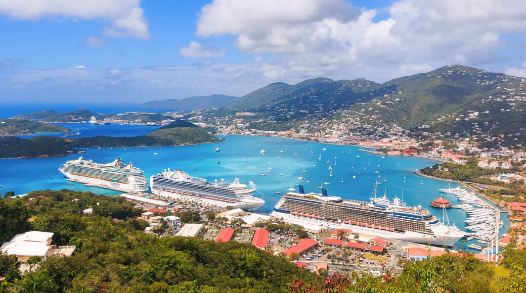 St. Thomas, USVI. Heavensight cruise ship dock in Charlotte Amelie.
