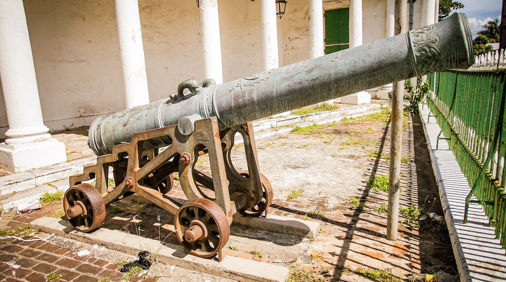 Old cannon in the middle of Jamaica
