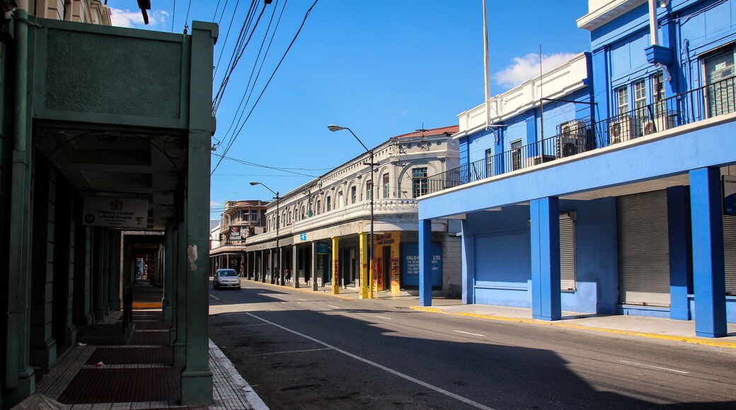 Streets of Kingston in Jamaica - the caribbean island