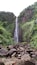 One of the waterfalls in the mountains or hills
